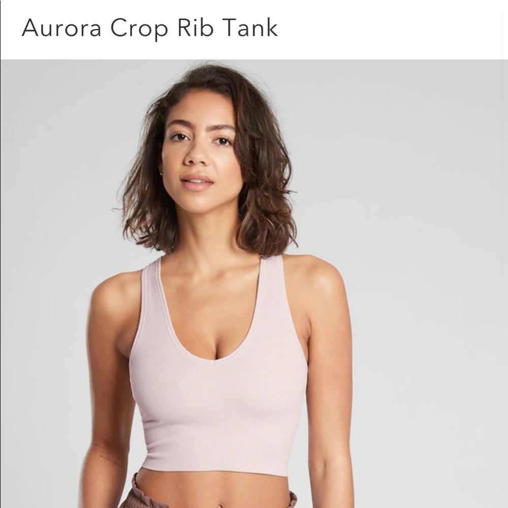 Athleta Aurora crop rib tank